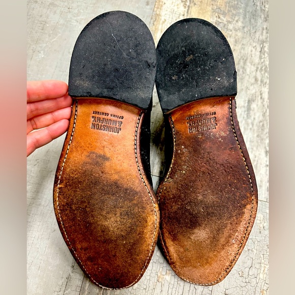 Johnston & Murphy Embossed Wingtip Mens Shoes - Black - Size 9 - Picture 3 of 3